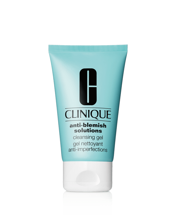 Anti-Blemish Solutions™ Cleansing Gel, Retire instantanément l&#039;excès de sébum et les impuretés tout en nettoyant les pores en profondeur.